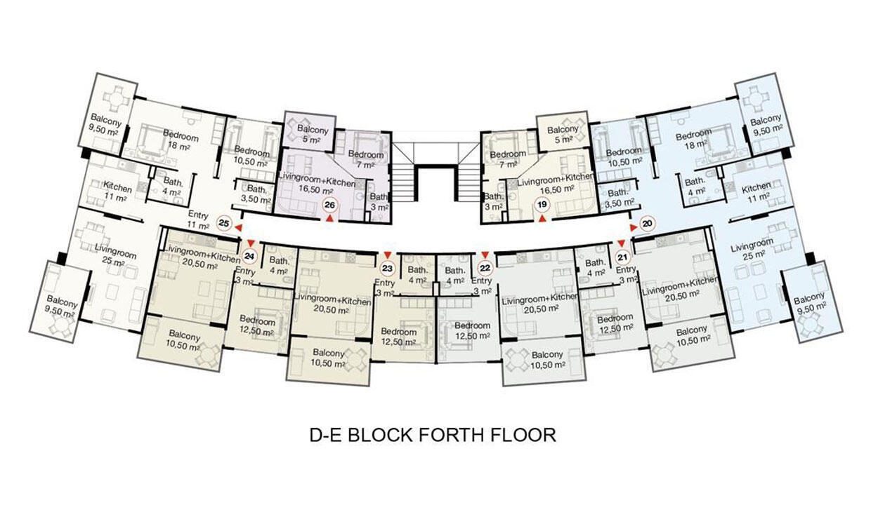 D-E Block Forth Floor