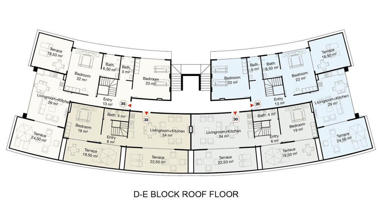 D-E Block Roof Floor