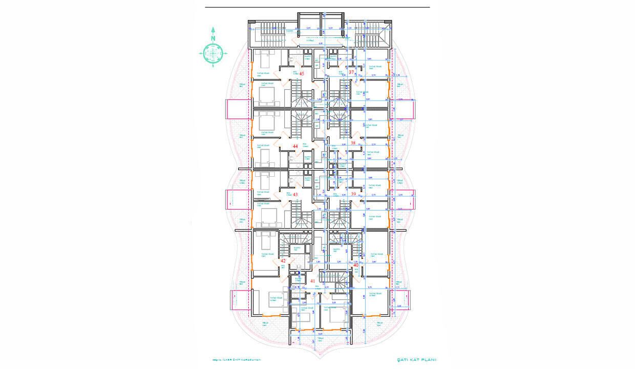 39 WEST A BLOCK ROOF FLOOR PLAN